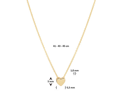 Ketting 4022568 Collier Heart Bead
